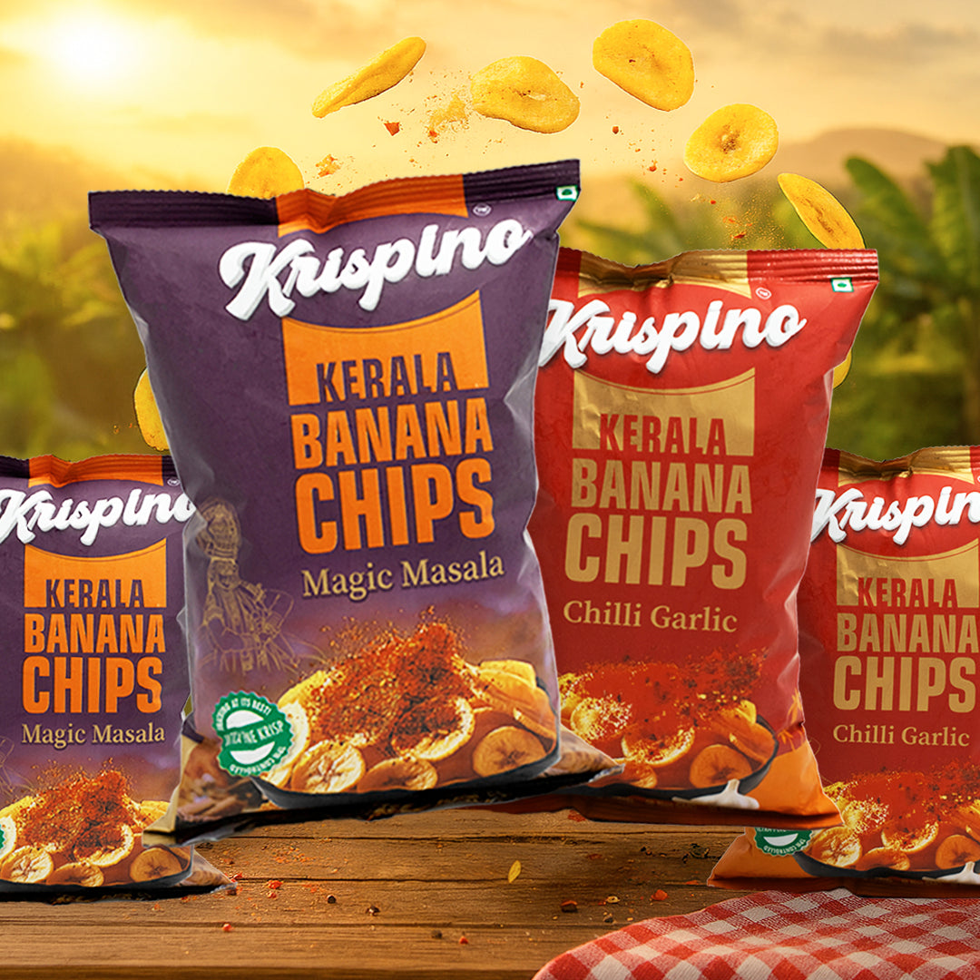 Krispino Pack of 2 Magic Masala and 2 Chili Garlic