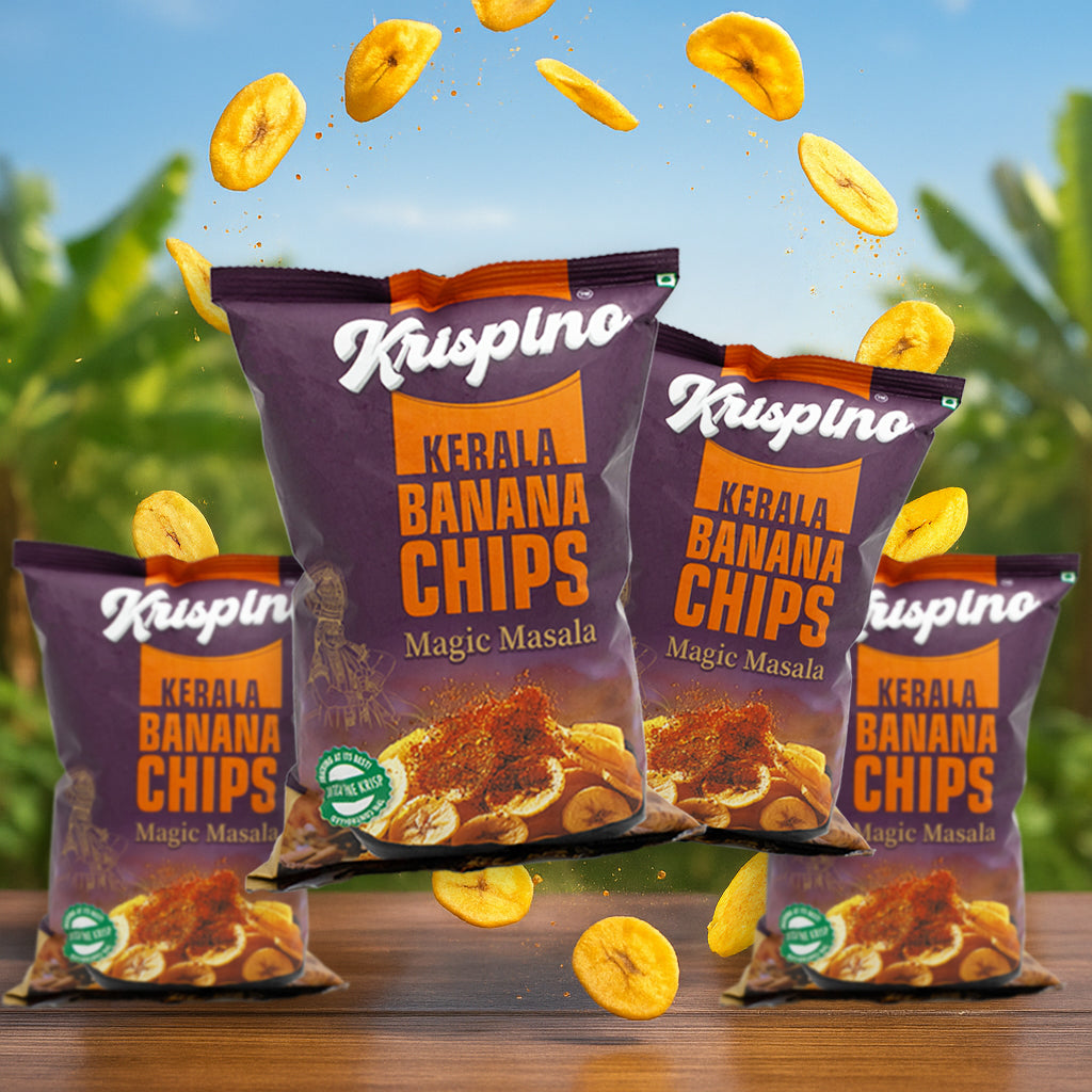 Krispino Magic Masala Banana Chips (Pack of 4)