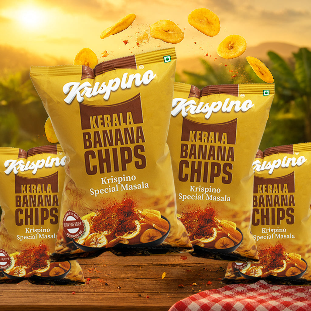 Krispino Special Masala Banana Chips (Pack of 4)