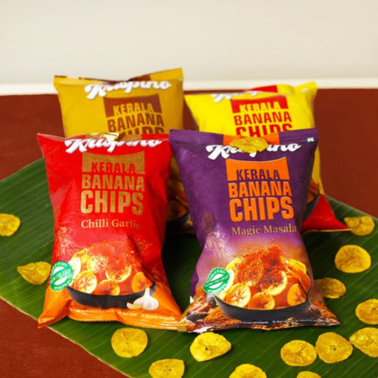 Krispino Kerala Banana Chips – All-in-One Combo Pack